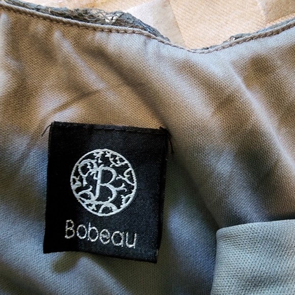 Bobeau Gray Lace Tank Top XL - Picture 5 of 7